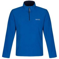 Bluza Polarowa z suwakiem Męska Thompson. Niebieskie bluzy męskie Regatta, na zimę, l, bez wzorów, z materiału, bez kaptura. Za 89.99 zł.