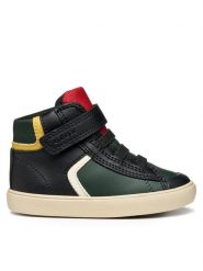 Geox Sneakersy B Gisli B461NA 054FU C0520 M Zielony. Zielone buty sportowe chłopięce Geox, bez wzorów, ze skóry, bez zapięcia. Za 129.99 zł.