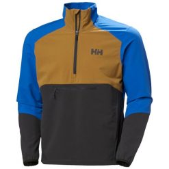 Kurtka wodoodporna Helly Hansen Cascade Shield. Szare kurtki sportowe męskie Helly Hansen, bez wzorów, z softshellu, trekkingowe. Za 680.50 zł.