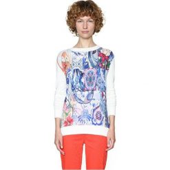 Desigual Panie sweter jers Davao Filipiny 18SWJFAI 1000 (rozmiar M). Swetry damskie Desigual, m, bez wzorów, bez kołnierzyka, bez ramiączek, bez kaptura. W wyprzedaży za 173.00 zł.
