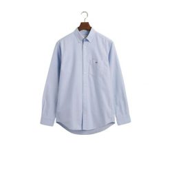 Koszula Gant Classic Oxford. Niebieskie koszule męskie GANT, l, bez wzorów, z tkaniny, biznesowe, bez kołnierzyka, bez ramiączek. Za 388.50 zł.