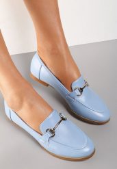 Jasnoniebieskie Mokasyny Sakina. Niebieskie mokasyny damskie Renee, eleganckie. Za 69.99 zł.