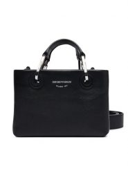 Emporio Armani Torebka EW000382 Czarny. Czarne torebki do ręki damskie Emporio Armani, bez wzorów, ze skóry, bez dodatków. Za 1,959.00 zł.