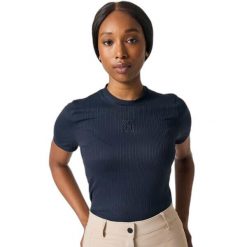 Damska koszulka do jazdy konnej PS of Sweden Courtney Striped Mesh. Niebieskie koszule damskie PS OF SWEDEN, bez wzorów, z meshu, sportowe, bez kołnierzyka, bez ramiączek. Za 264.50 zł.