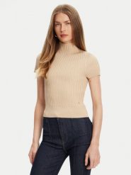 Guess Sweter W5YR04 Z0040 Beżowy Regular Fit. Brązowe swetry damskie Guess, m, z aplikacjami, z syntetyku, bez kołnierzyka, bez ramiączek, bez kaptura. Za 209.99 zł.