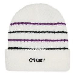 Oakley Czapka B1B Stripe Fos900939-100. Białe czapki i kapelusze męskie Oakley, na zimę, bez wzorów, z dzianiny, eleganckie. Za 53.99 zł.