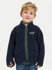 Didriksons Polar Gibbs 505577 Granatowy Regular Fit. Niebieskie bluzy dla chłopców Didriksons, bez wzorów, z polaru, bez ramiączek, bez kaptura. Za 169.99 zł.