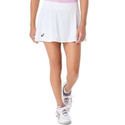 Dziewczęce spódnico-spodenki Asics. Białe spodenki dla dziewczynek Asics, na lato, bez wzorów, z materiału, eleganckie. Za 256.00 zł.