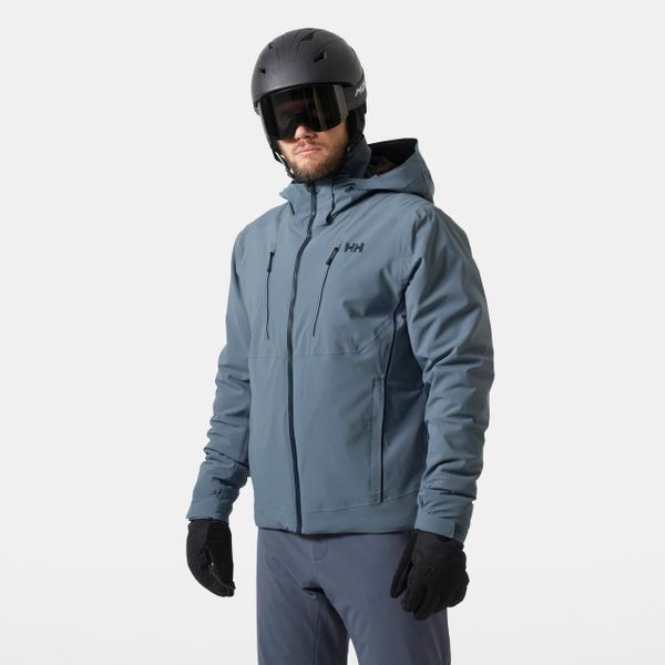 Kurtka narciarska Helly Hansen Alpha 4.0. Niebieskie kurtki męskie Helly Hansen, m, bez wzorów, z dzianiny, bez kaptura, narciarskie, primaloft. Za 1,789.50 zł.