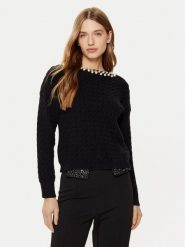 Rinascimento Sweter CFM0011717003 Czarny Regular Fit. Czarne swetry damskie Rinascimento, l, bez wzorów, z syntetyku, bez kołnierzyka, bez ramiączek, bez kaptura. Za 199.99 zł.