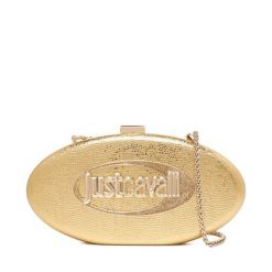 Torebka Just Cavalli. Żółte torebki do ręki damskie Just Cavalli, bez wzorów, wizytowe, bez dodatków. Za 479.99 zł.