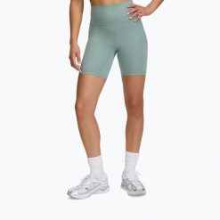 Spodenki treningowe damskie Under Armour Meridian Bike 7in. Zielone obuwie sportowe damskie Under Armour, bez wzorów, sportowe, na fitness i siłownię. Za 139.99 zł.