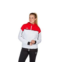 Damska bluza dresowa z kapturem Erima Change. Białe bluzy damskie Erima, bez wzorów, z dresówki, z kapturem, na fitness i siłownię. W wyprzedaży za 268.50 zł.