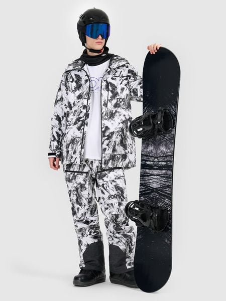 4F Kurtka snowboardowa membrana 15000 męska - multikolor M. Brązowe kurtki męskie 4f, na zimę, m, bez wzorów, z materiału, bez kaptura. W wyprzedaży za 699.99 zł.