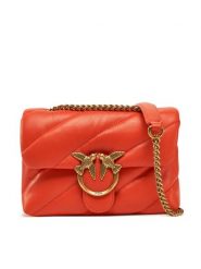 PINKO Torebka Love Puff Mini Cl PE 25 PLTT 100039 A0F2 Pomarańczowy. Brązowe torebki do ręki damskie Pinko, bez wzorów, ze skóry, wizytowe, bez dodatków. Za 959.99 zł.