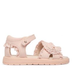 Sandały Mayoral. Czerwone sandały dziewczęce Mayoral, bez zapięcia. Za 189.99 zł.