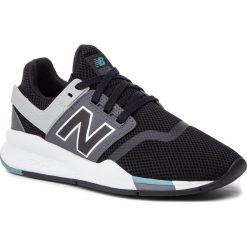 Sneakersy NEW BALANCE - WS247TRD Czarny. Czarne półbuty damskie New Balance, bez wzorów, z materiału, bez obcasa, na płaskiej podeszwie, bez zapięcia. W wyprzedaży za 259.00 zł.