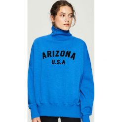 Bluza z golfem - Niebieski. Bluzy damskie marki Sinsay. W wyprzedaży za 39.99 zł.