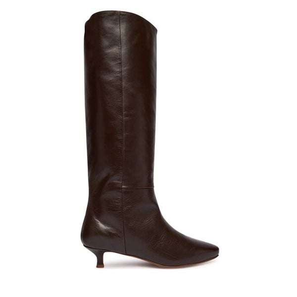 Kozaki Balagan. Brązowe kozaki damskie BALAGAN, bez obcasa, na szpilce. Za 439.99 zł.