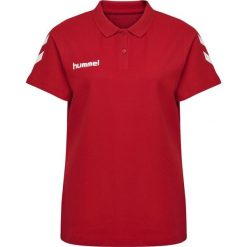 Koszulka tenisowa polo damska Hummel Go Cotton Polo Woman. Czerwone koszulki sportowe damskie Hummel, xs, bez wzorów, bez kołnierzyka, bez ramiączek, tenisowe. Za 101.00 zł.