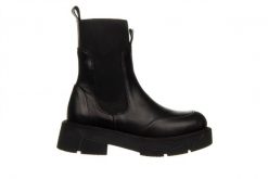 Botki Bayla-161 188 1302 01 01 Black 161632, Czarny, Skóra naturalna - 37. Czarne botki damskie Bayla, na zimę, z gumy, eleganckie, z okrągłym noskiem, za kostkę, bez obcasa, bez zapięcia. W wyprzedaży za 269.10 zł.