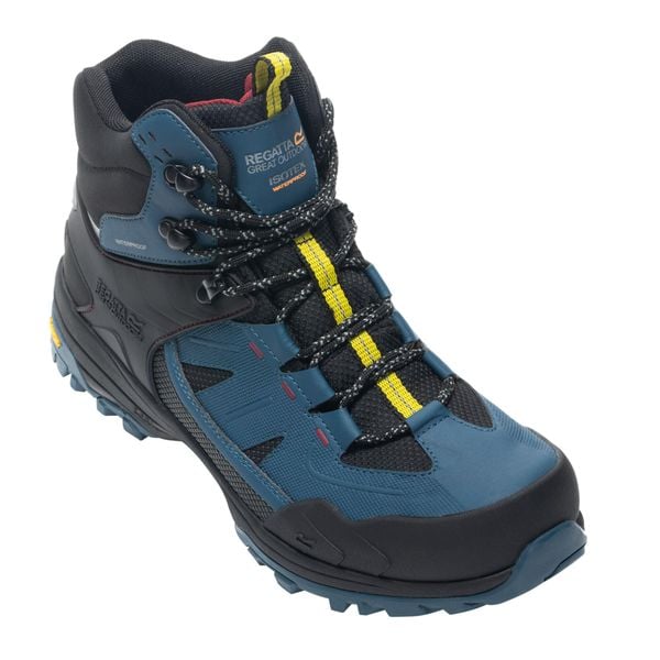 Męskie Buty Do Chodzenia Regen. Czarne trekkingi męskie Regatta, trekkingowe. Za 551.99 zł.