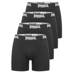Bokserki Lonsdale West Challow (x4). Czarne bokserki męskie Lonsdale, l, bez wzorów. Za 168.00 zł.