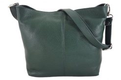 Listonoszka skórzana BARBERINI'S c. zielona 12-42. Zielone torebki shopper damskie Barberinis, bez wzorów, ze skóry, biznesowe, duże, bez dodatków. Za 199.99 zł.