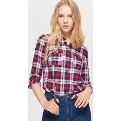 Koszula w kratę - Czerwony. Czerwone koszule damskie Cropp. Za 49.99 zł.