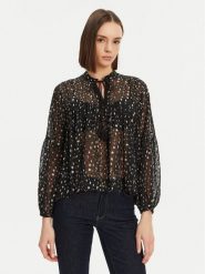 ONLY Bluzka Aida 15283695 Czarny Loose Fit. Czarne bluzki damskie Only, m, bez wzorów, z syntetyku, bez kołnierzyka, bez ramiączek. Za 59.99 zł.