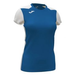 Koszulka do biegania damska Joma Record II. Białe koszulki sportowe damskie Joma, l, z aplikacjami, z materiału, bez kołnierzyka, bez ramiączek, do biegania. Za 94.10 zł.