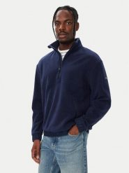 Tommy Hilfiger Polar MW0MW44679 Granatowy Regular Fit. Niebieskie bluzy męskie Tommy Hilfiger, m, bez wzorów, z polaru, bez kaptura. Za 849.99 zł.