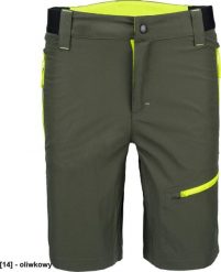 CERVA L-SURE ELIAS - Krótkie spodnie stretch ochronne do pasa szorty w stylu outdooro wykonane bardzo cienkiego elastyczne wstawkami w pasie dwie duże. Brązowe krótkie spodenki sportowe męskie CERVA, l, bez wzorów. Za 106.29 zł.