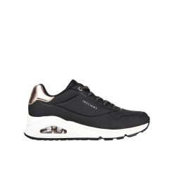 Buty na co dzień damskie SKECHERS UNO SHIMMER AWAY. Czarne obuwie sportowe damskie Skechers, bez wzorów, trekkingowe. Za 303.00 zł.