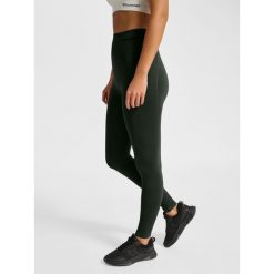 Legging wysoka talia bez szwów dla kobiet Hummel TIF. Zielone legginsy damskie Hummel, bez wzorów. Za 188.00 zł.