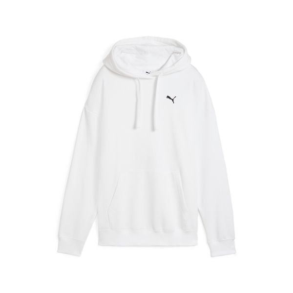 Bluza damska z kapturem Puma ESS Relaxed. Białe bluzy damskie Puma, bez wzorów, z kapturem. Za 243.00 zł.