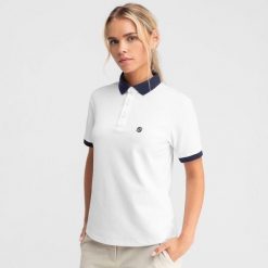Koszulka golfowa polo Pique Valderrama. Białe koszulki sportowe damskie SIROKO, xl, bez wzorów, z dzianiny, bez kołnierzyka, bez ramiączek, na golfa. Za 169.00 zł.