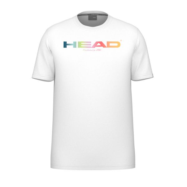 Koszulka Head Rainbow. Białe koszulki sportowe męskie Head, m, bez wzorów, bez kołnierzyka, bez ramiączek, tenisowe. W wyprzedaży za 153.00 zł.
