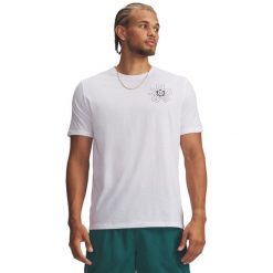 Under Armour UA M Radial T-shirt Męski Biały. Białe t-shirty męskie Under Armour, m, bez wzorów, z bawełny, eleganckie, bez kołnierzyka. Za 125.10 zł.