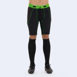 Spodenki bramkarskie Errea Ayer. Czarne szorty sportowe damskie ERREA, l, bez wzorów, z elastanu, sportowe, na fitness i siłownię. Za 271.99 zł.