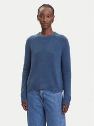 BOSS Sweter Febisan 50478315 Niebieski Regular Fit. Niebieskie swetry damskie Boss, l, bez wzorów, z wełny, bez kołnierzyka, bez ramiączek, bez kaptura. Za 599.99 zł.