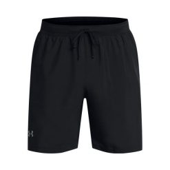 Szorty bez podszewki Under Armour Launch 7". Czarne krótkie spodenki sportowe męskie Under Armour, xl, bez wzorów, z dzianiny, do biegania. Za 191.45 zł.