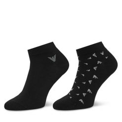 Skarpety krótkie EA7 Emporio Armani. Czarne skarpety męskie EA7 Emporio Armani, bez wzorów. Za 84.99 zł.