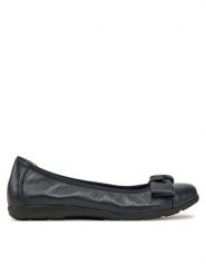 Caprice Baleriny 9-22153-42 Granatowy. Niebieskie baleriny damskie Caprice, bez wzorów, ze skóry, bez obcasa. Za 285.99 zł.
