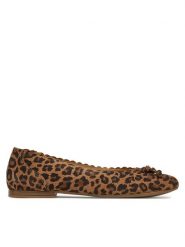 Sergio Bardi Baleriny RST-F1096-01SB Brązowy. Brązowe baleriny damskie Sergio Bardi, bez wzorów, z nubiku, bez obcasa. Za 229.99 zł.