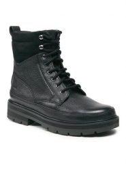 Clarks Trapery PragueStyle K. 261749006 Czarny. Czarne buty zimowe dziewczęce Clarks, bez wzorów, ze skóry, bez zapięcia. Za 369.99 zł.