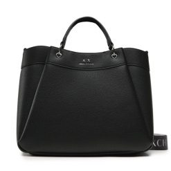 Torebka Armani Exchange. Czarne torebki do ręki damskie Armani Exchange, bez wzorów, klasyczne, bez dodatków. Za 549.99 zł.