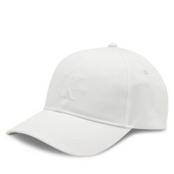 Czapka z daszkiem Calvin Klein. Białe czapki i kapelusze damskie Calvin Klein, bez wzorów. Za 109.99 zł.