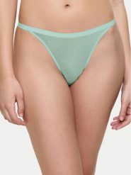 Triumph Stringi Signature Sheer 10216494 Zielony. Zielone stringi damskie Triumph, bez wzorów, z syntetyku. Za 69.99 zł.