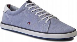BUTY MĘSKIE TOMMY HILFIGER TRAMPKI TH SNEAKERSY. Trampki męskie Tommy Hilfiger, bez wzorów, bez zapięcia. Za 229.00 zł.